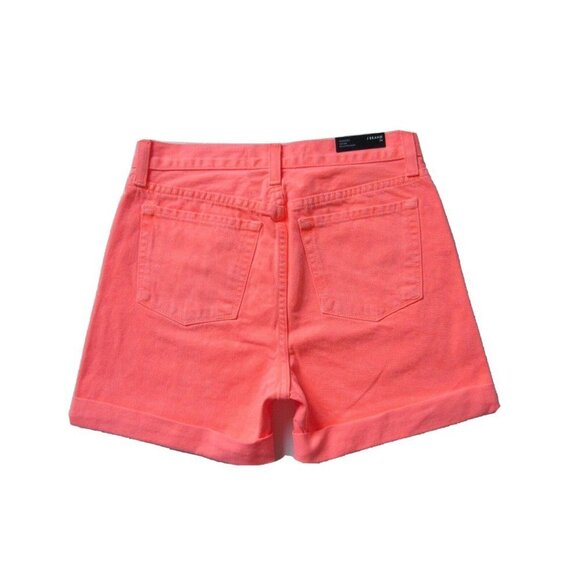 NWT J Brand Kennedy Short in Flamingo Low Rise Rolled Hem Shorts 24 $148 - Picture 5 of 6